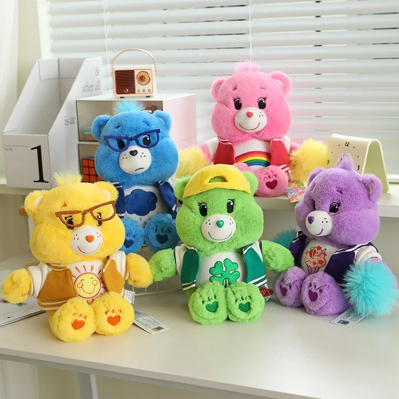 

33cm Baseball Plush Toys Care Bears Cartoon Plush Toys Lovely Stuffed Dolls Sleeping Bear Plush Toys Home Decoration Pillow Gift