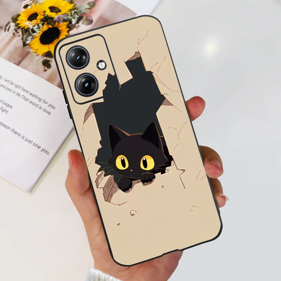 For Motorola Moto G50 5G G51 G52 G53 G54 Back Case Soft Silicone Transparen Bumper With Flower Butterfly Print Phone Coque Capa - view 5