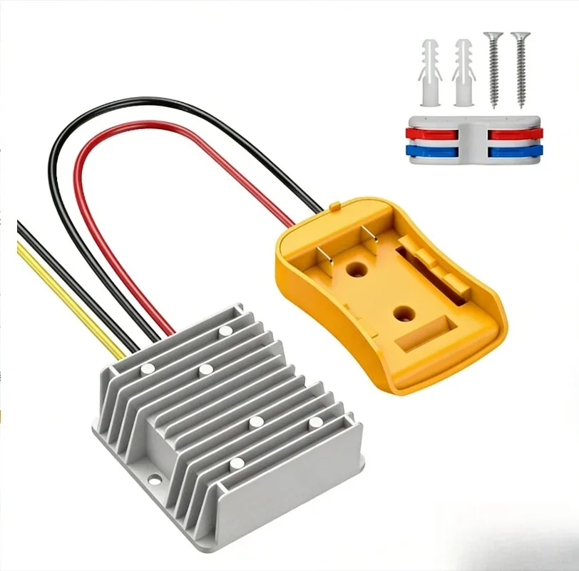 

For Dewalt 20V Li- Battery,180W Automatic Buck Boost Converter Regula B23B Step Down Converter 20V To 12V Adapter Accessories