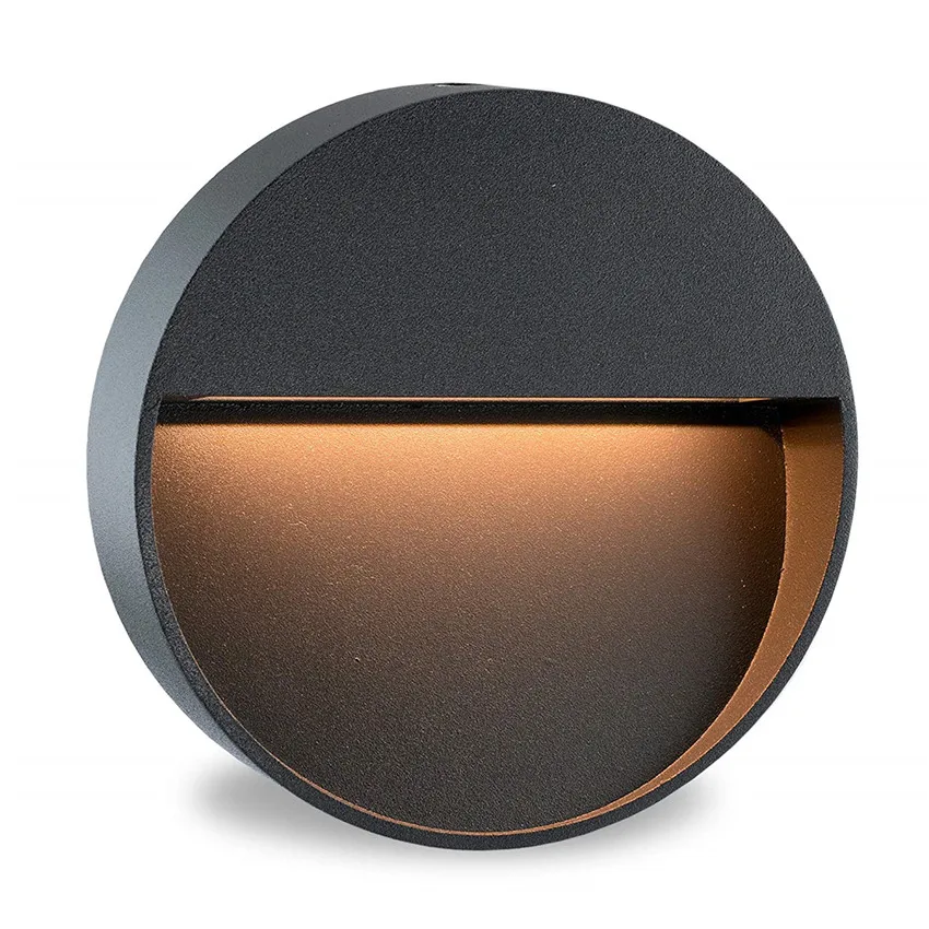 6w 12w Square /Round Led Stair Light Aluminum Step Lights Outdoor LED Wall Lamp Foot light IP65 Waterproof Wall Light NR-165