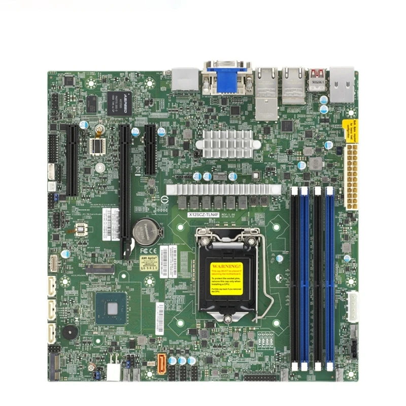 For Supermicro X12SCZ-TLN4F Single-socket Server Micro-ATX Motherboard LGA-1200 Intel W480E DDR4 10th Generation i3 i5 i7 i9