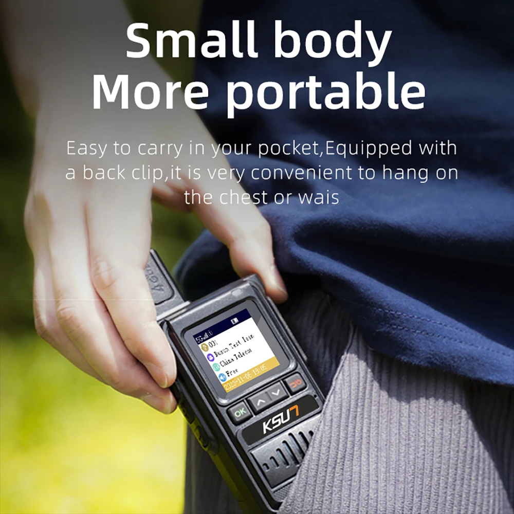 KSUN CT19 جهاز اتصال لاسلكي 5000 ميل 1000 كجم نطاق منصات مجانية رسوم جهاز اتصال لاسلكي ptt عالمي مع بطاقة sim