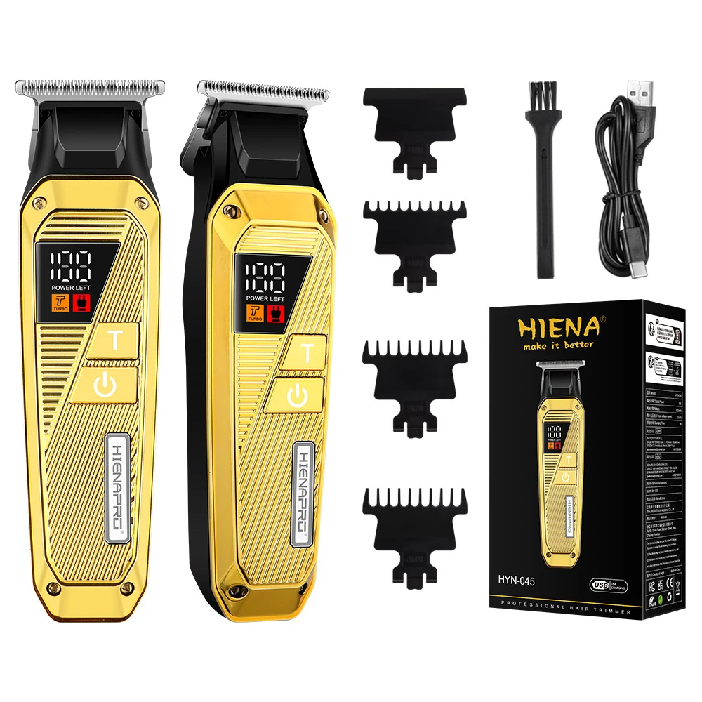 Novo conjunto de máquina de cortar cabelo hiena profissional aparador de cabelo elétrico para homens barbeiro salão cabeleireiro máquina de corte kit cortador de cabelo