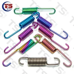 TS 1PC Titanium alloy spring motorcycle side support spring length 80mm/100mm/105mm ,Diameter 15mm