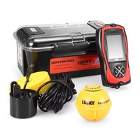 Lucky Sonar Fish Finder Rechargeable Wireless Sensor 45M Water Depth Echo Sounder Fishing Portable Fish Finder FF1108-1CLA