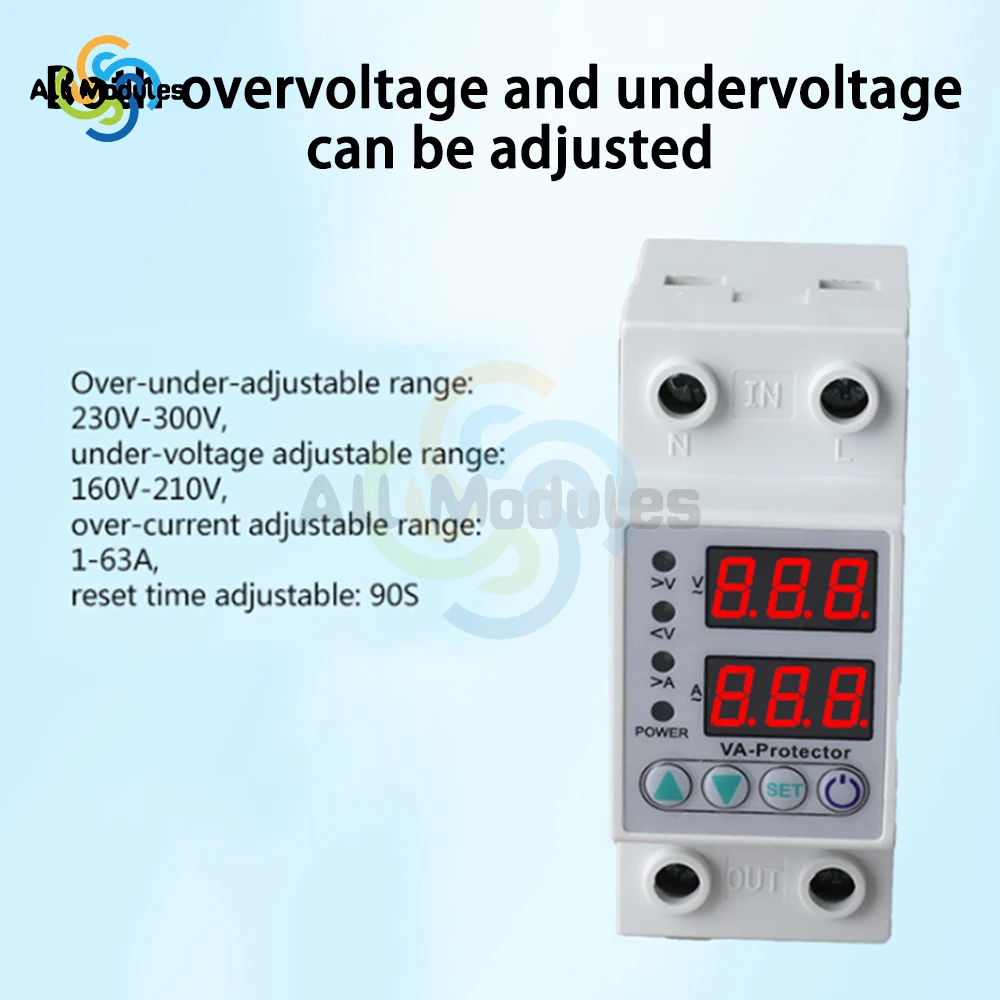 Voltage Protector Relay Self Recovery Voltage Protector Under Voltage Relay Automatic Reset Protection Switch