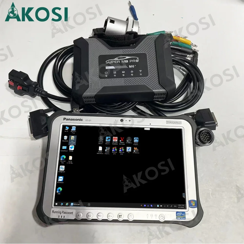 DoIP VCI M6 Super MB Pro M6 Wireless Star Diagnosis Tool Full Function PK MB Star C4 C5 C6 Fz-g1 tablet ready to use