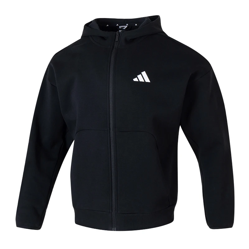 

Adidas Men's Jacket Sportswear Fitness Training Running Exercise Casual Wear Knitted Jacket Top Ji8768