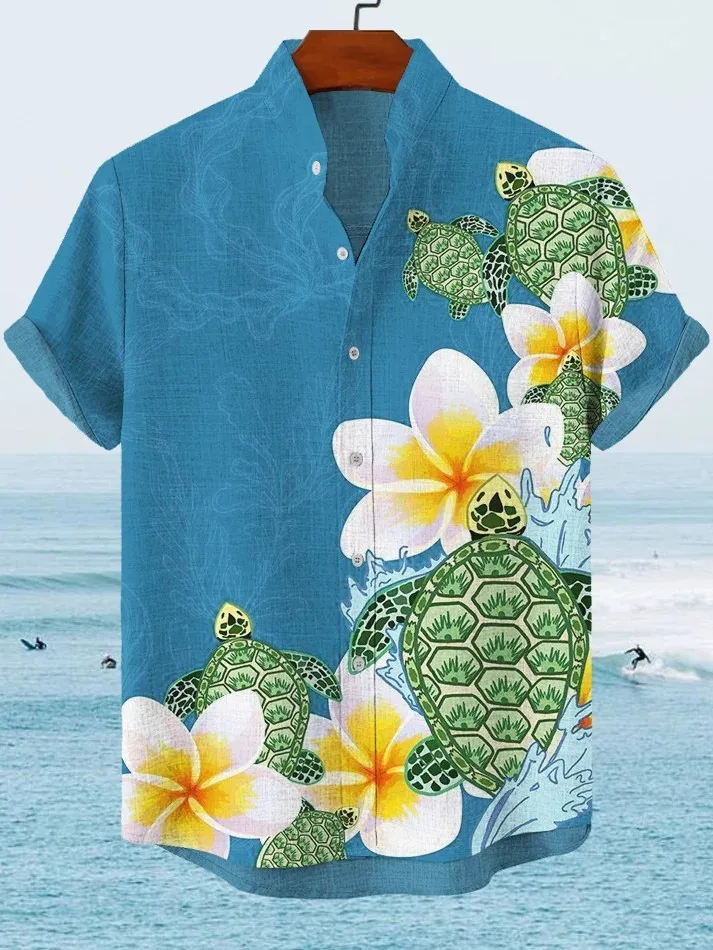 

Men's Beautiful Graphics Shirts Short Sleeved Button Down Lapel Shirts For Summer Oversized Tops Vacation Casual Hawaiian Shirts
