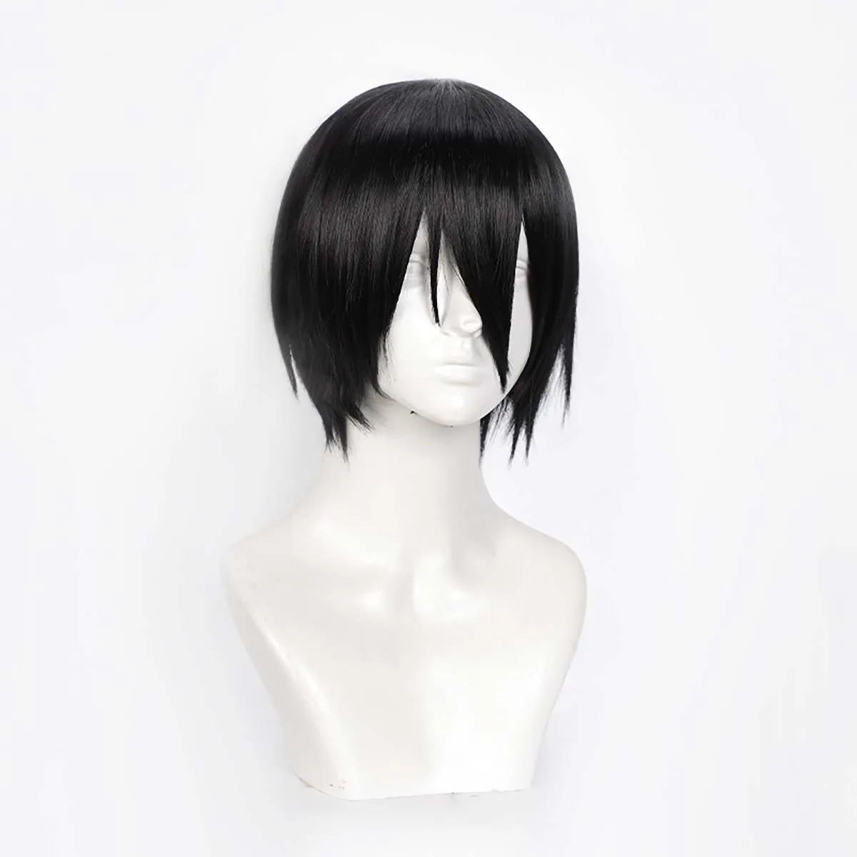 Men Cosplay Shinmon Benimaru Short Black Hair Wig
