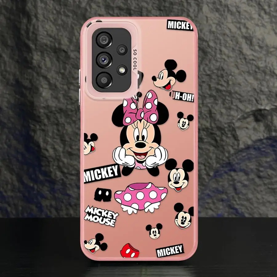 Disney Mickey Mouse น่ารัก? ฝาครอบโทรศัพท์สําหรับ Samsung Galaxy A15 A25 A52 A72 A51 A71 4G A73 A55 A54 A53 A52s Soft Shell