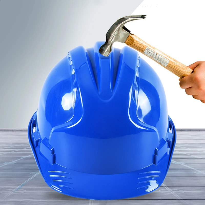 Construction Safety Helmet Hard Hat ABS Thicken Anti Strong Rolling Adjustable 8-Point Suspension Industrial Climbing