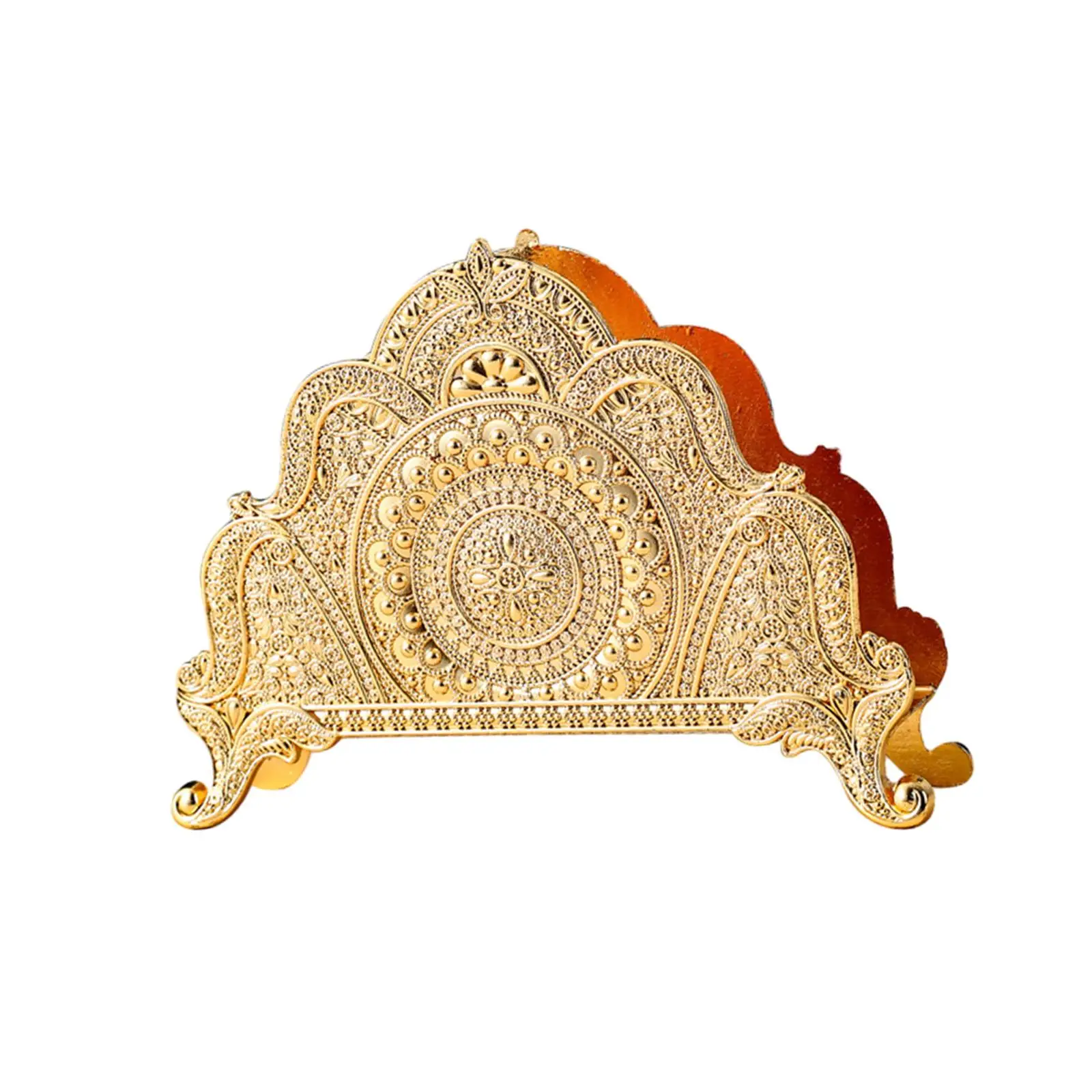 European Style Napkin Holder Versatile Cookbooks Stand Stylish Kitchen Organization Desktop Ornament for Cafe Home Countertop