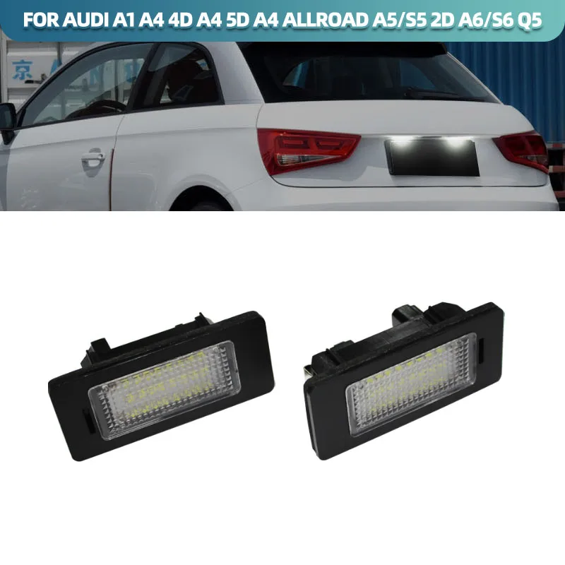 

Canbus Error Free LED License Plate Light For Audi A1 A4 B8 4D 5D A5 S5 2D 5D A6 S6 For VW Golf Passat Led Number lamp