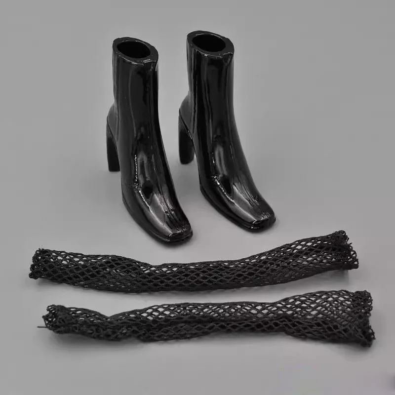 

Medicom RAH 1/6 Female Modern Trendy Punk Boots High Heels Give Socks Model Toy Fit 12'' Action Figures Body In Stock