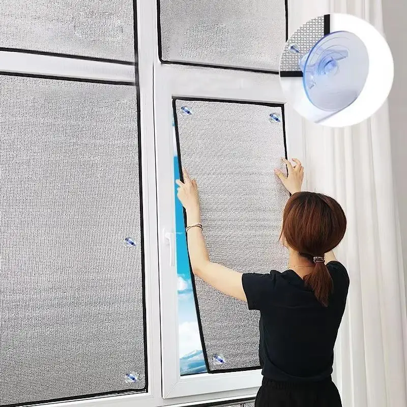 1PC Window Sun Shade Film Home Sunshade Protector Pad Aluminum Foil Anti-UV Insulation Film Window Privacy Film Sunshade