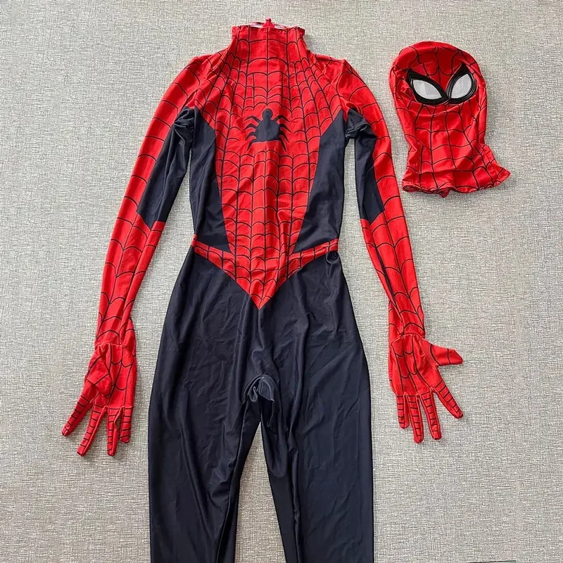 Costume cosplay ragno di Halloween tuta Zentai uomo bambino tuta Spiderman tute da festa