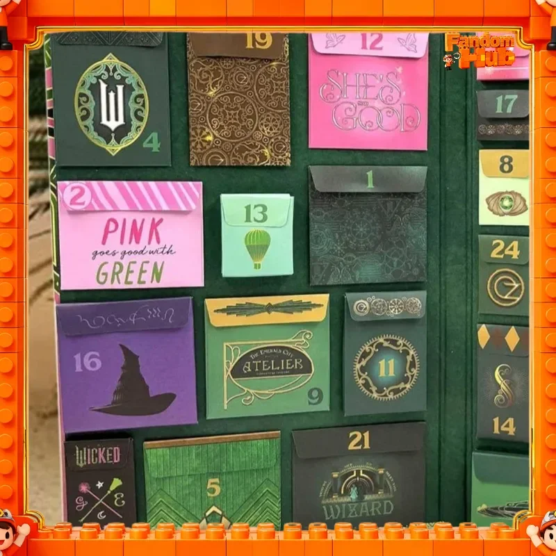 Nueva colección de calendario de Adviento de mercancía de productos de película malvada, juguete para regalo de cuenta regresiva de Navidad, los fanáticos deben tener