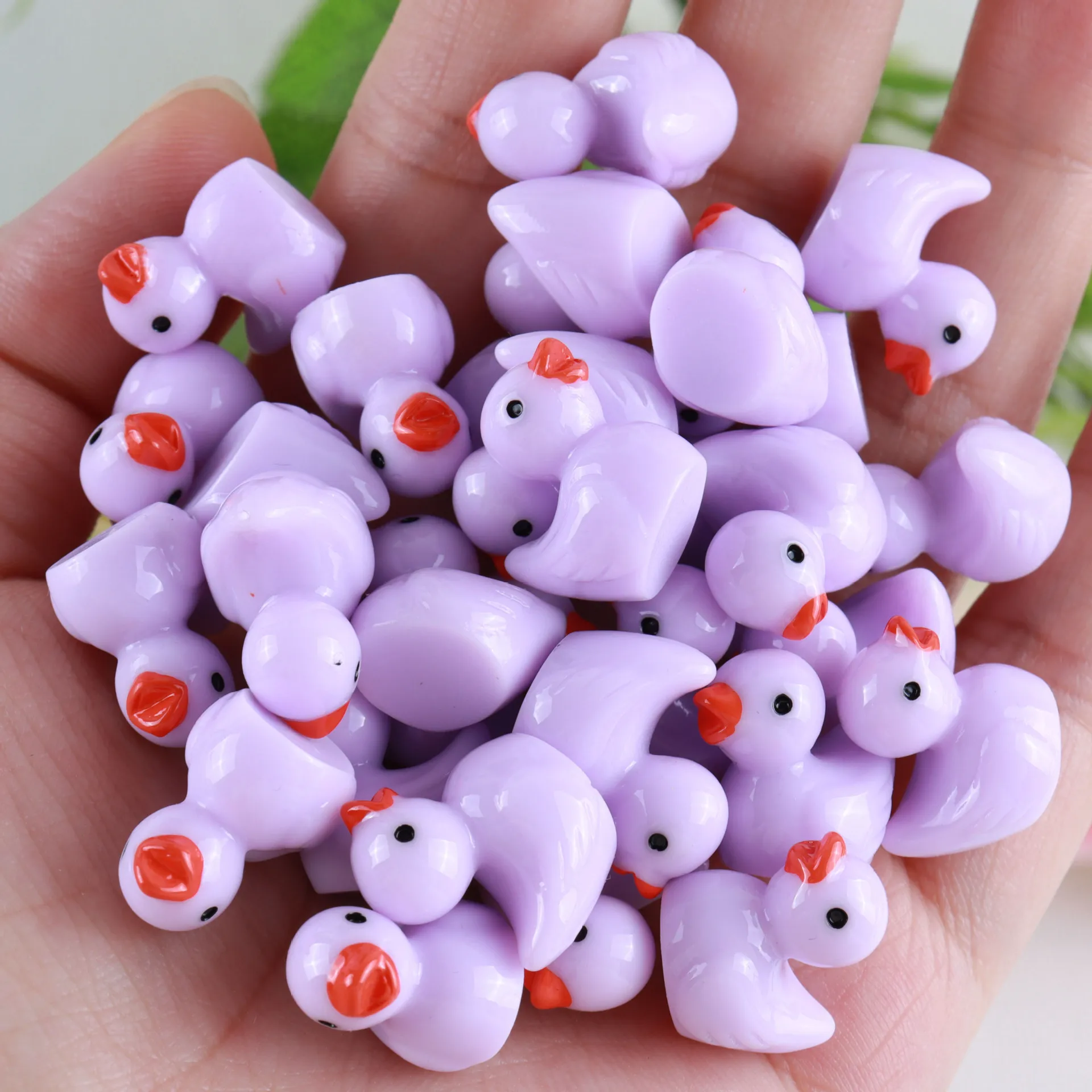 100/50/20 stks/set Mini Hars Eenden Kleine Eend Miniatuur Figuren Bulk Kleine Eend Bedels voor Feest, DIY Micro Landschap Decoraties