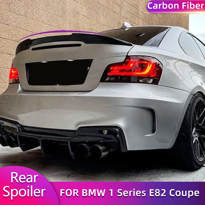 

Carbon Fiber Rear Trunk Spoiler Wings for BMW 1 Series E82 128i Coupe 2-Door 2007-2012 Car Rear Spoiler Boot Wing Lip Body Kit