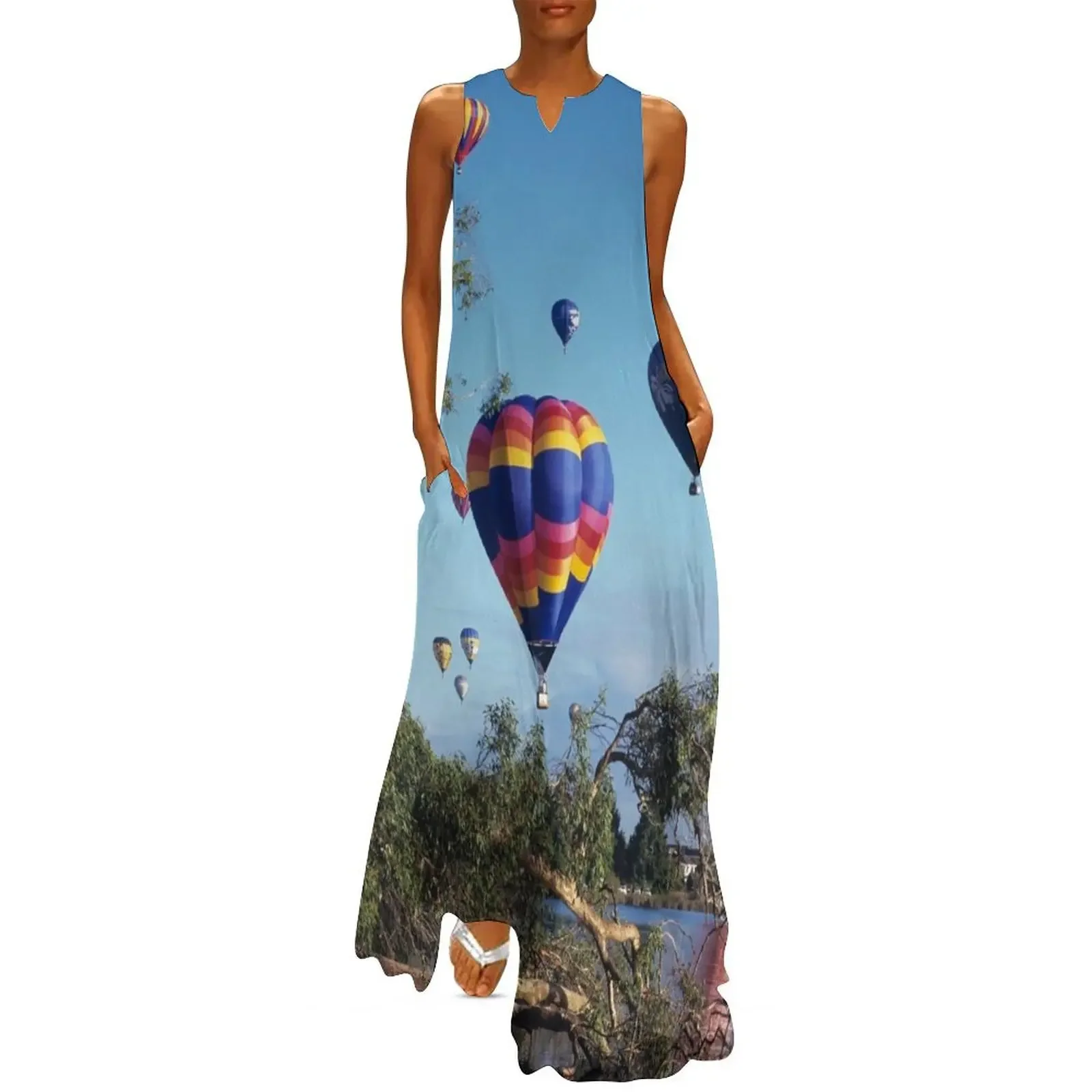 

Hot air balloon scene Long Dress wedding dresses for parties Women's dresses luxury dresses Dress woman Dress