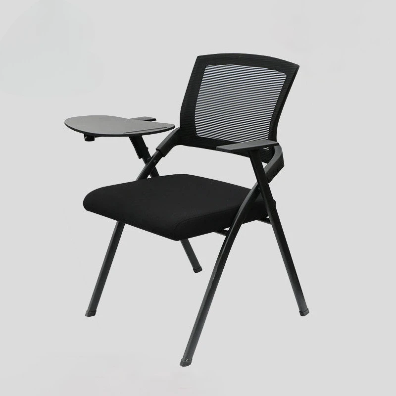 Integrated folding conference simple office chair with writing board for student staff desk and chair