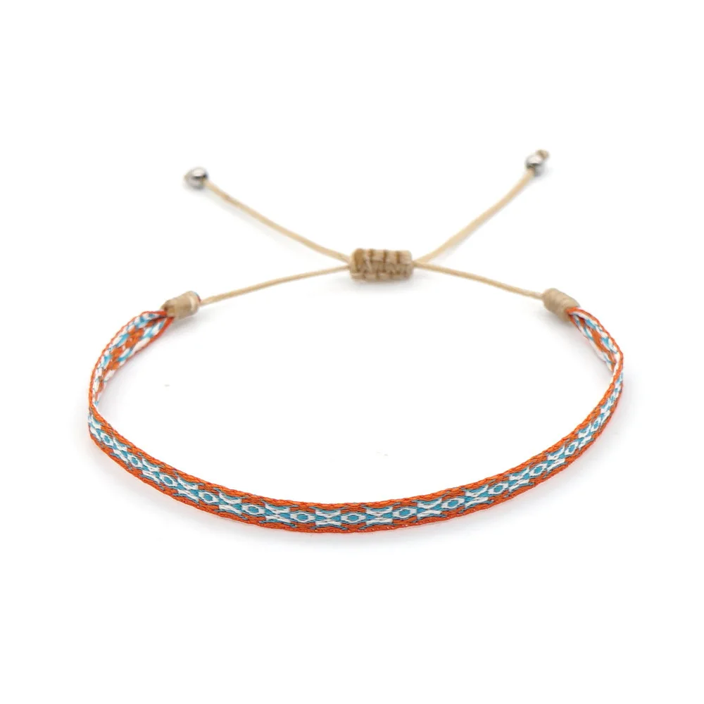 Unisex Handmade Woven Bracelet Wholesale Colombia Cloth Braided Bracelets for Women Men Bohemian Hippie Friendship Jewelry - view 3