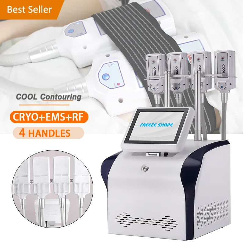 Professional Fat Freezing Machine Weight Lose Belly Freezing Cellulite Removal Cryo Plates With Ems Cryo Slimming Machine