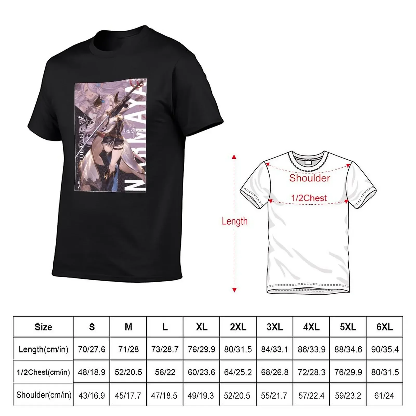 Narmaya ナルメア Granblue Fantasy The Animation T-Shirt summer clothes anime t shirts sublime mens t shirts casual stylish