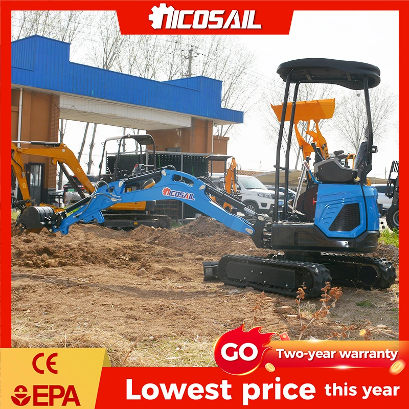 

Customized EPA certified small excavator 11.8KW high-power farm land consolidation tool micro excavator
