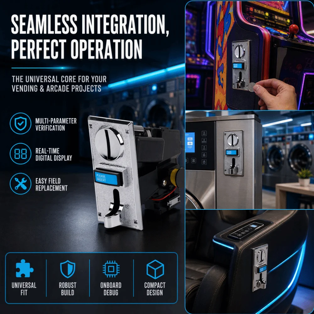 Precision Slot Mechanism Multi Coin Acceptor Multi Coin Selector Slot Coin Selector Game Coin Acceptor Arcade Machine