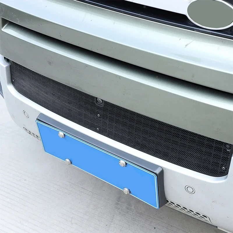 لاند روفر ديفندر 90 110 130 2020-24 اكسسوارات السيارات الفولاذ المقاوم للصدأ سيارة الجبهة شواء شبكة حشرات فحص غطاء لوحة الكسوة #2