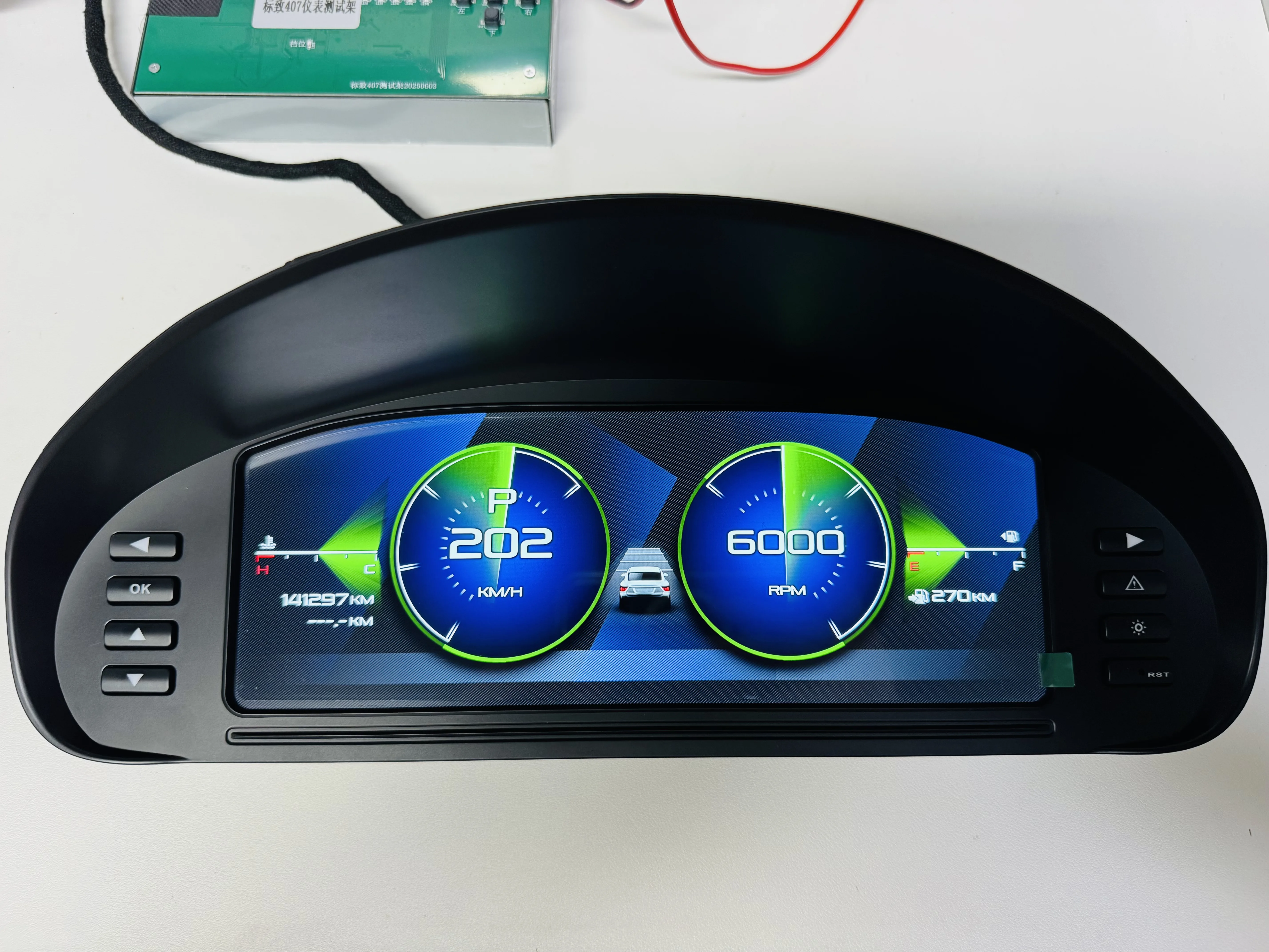 

Цифровая приборная панель 2025 Odometer 10.25 для Peugeot 407 2004-2010: Обновленный ЖК-дисплей, спидометр, экран приборной панели