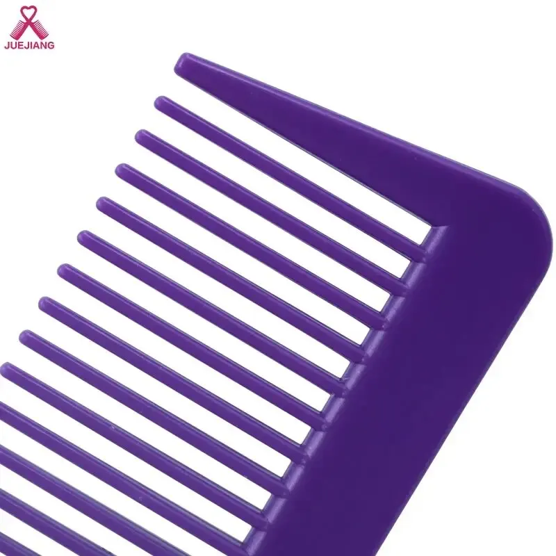 Wholesale Colorful Plastic Detangling Anti-Static Cutting Comb Carbon Fiber Hairdressing Combs