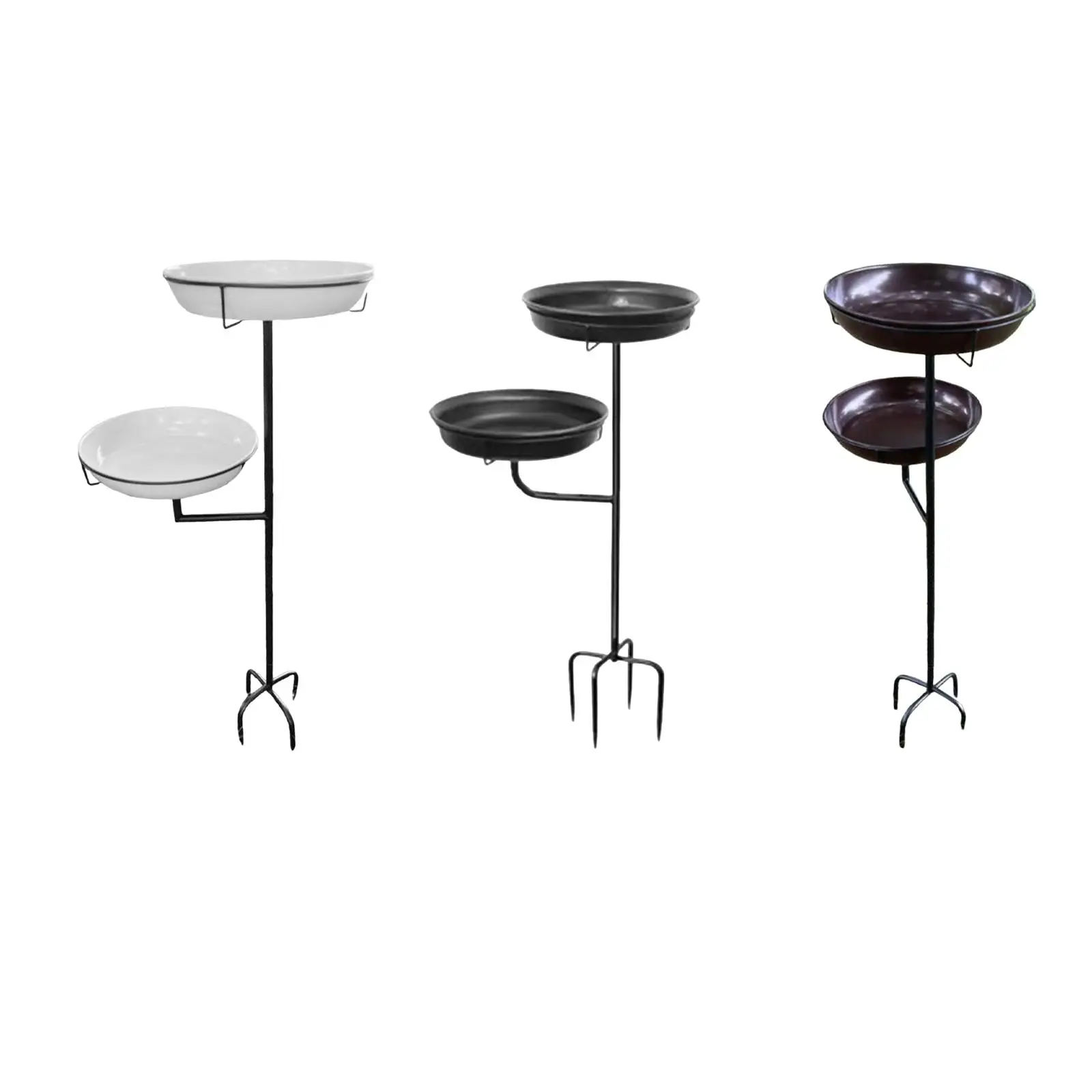 

Bird Bath Bowl Vintage Design Bird Feeder Drinking for Lawn Garden Courtyard