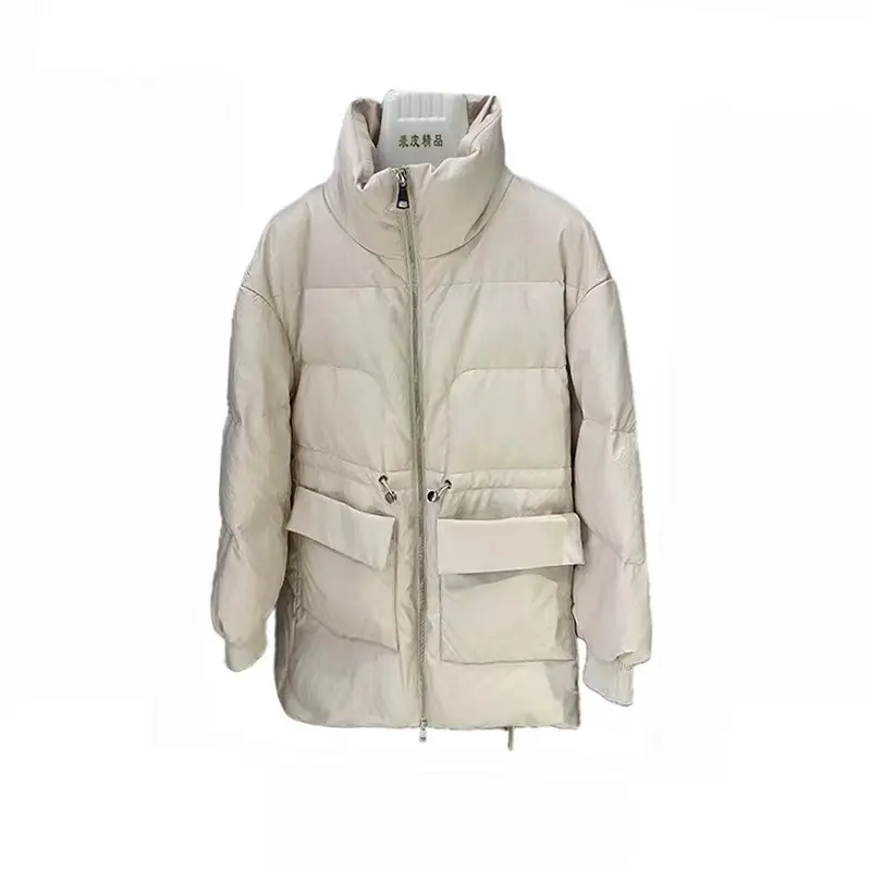 2024 autumn and witer new design white duck down coat women