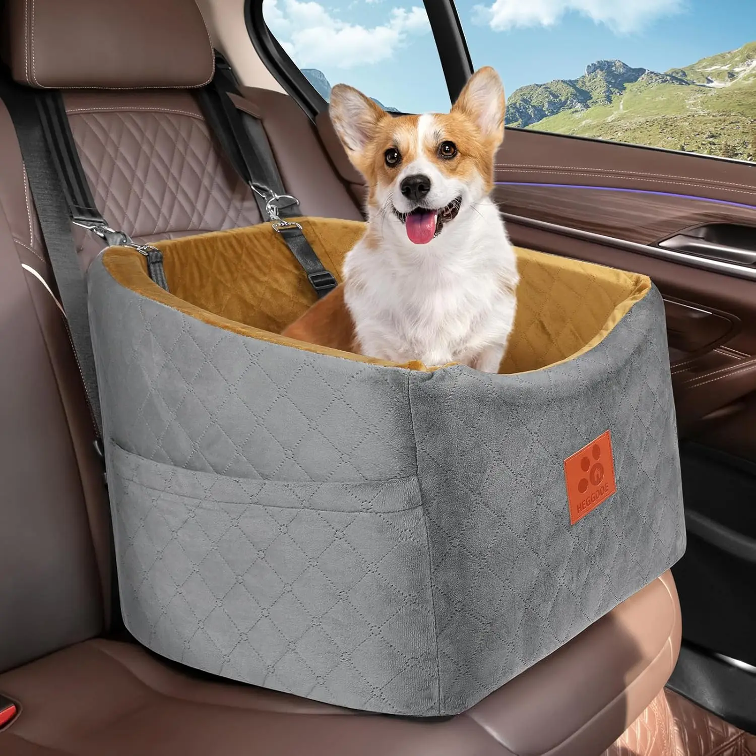 

Egg-shaped Foam Dog Bed With Bolster Pet Car Seat Multi Scene Sofa Use Pet Manufacturer Wholesale Dog Car Seat