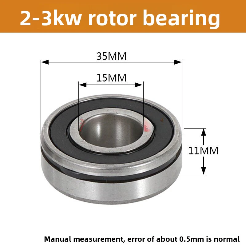 XMSJ For 2KW 3KW 8KW Diesel  Generator 6202RS 6204RS Rotor Bearing with Circlip Replacement Parts