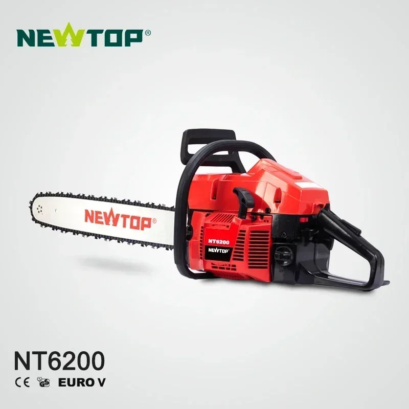 Big power Gasoline Chainsaw NT6200 NEWTOP chain saw with 24 inch solid tip bar