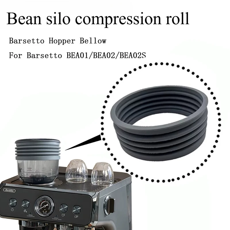 

1PC Bean Silo Compression Roll Compatible with Barsetto Funnel Pad Coffee Grinding Tool Cleaning Kitchen Silicone Coffee Product