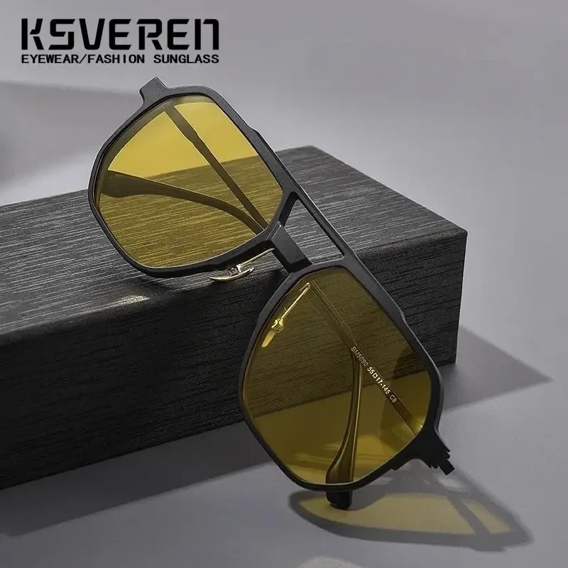 Men Polarized Fashion Eyeglasses Comfortable Vintage Reading Glasses Magnet Eyewear Luxury Prescription Glasses Frame