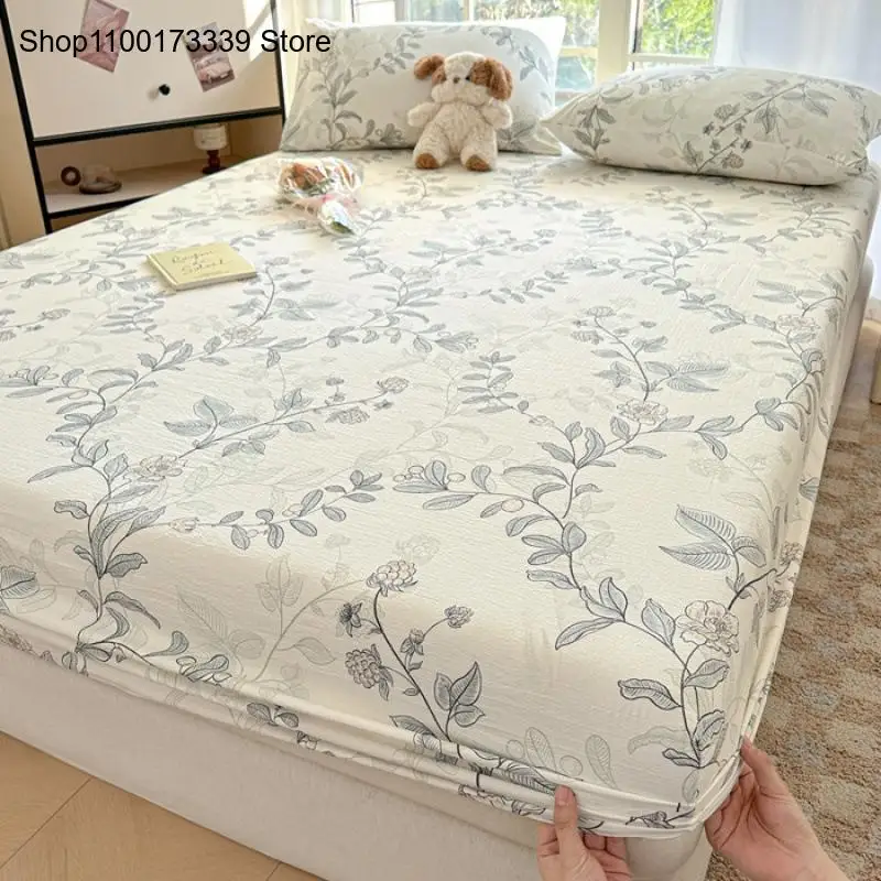Spring and Summer A-Class Kapok Double-Layer Yarn Bed Sheet Single Bed Sheet Student Dormitory Bed Sheet Anti Slip