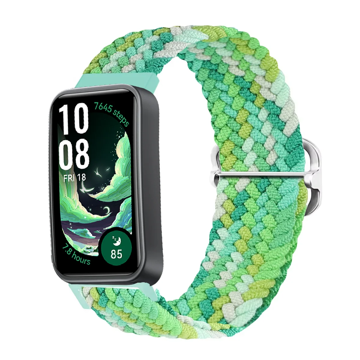 Nylon Braided Loop Strap for Huawei Band 7/8/9/10 Sports Breathable Adjustable Elastic Wristband For Huawei Band 10/9/8 Bracelet