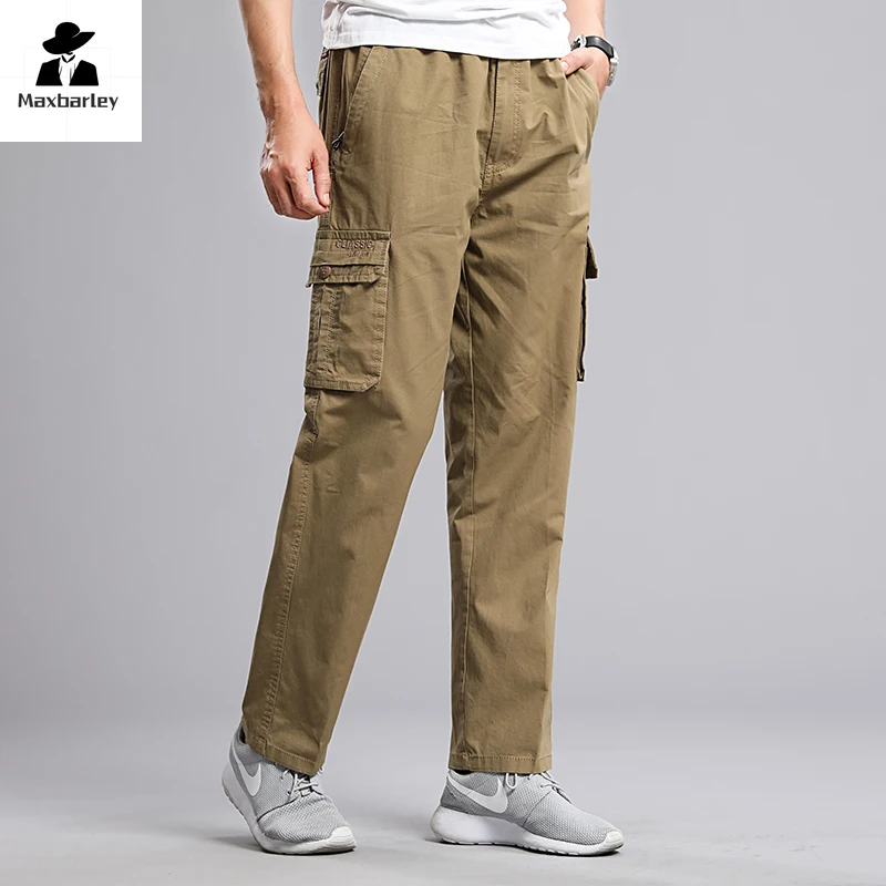 6XL miejskie taktyczne spodnie w stylu Cargo męskie klasyczne Retro sporty łowieckie turystyczne spodnie do joggingu nowe wiosenne spodnie kilka kieszeni z czystej bawełny