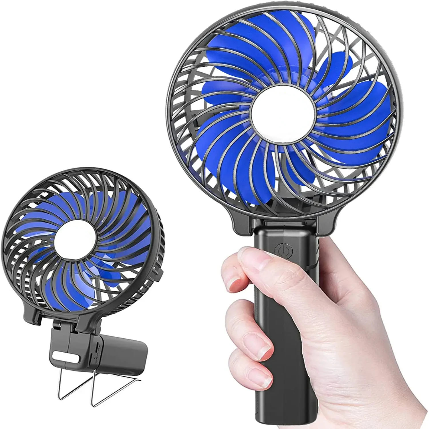 

USB Powered Rechargeable Battery Operated Handheld Mini Fan Portable Small Hand Foldable Cooling Fans Outdoor Pocket Stroller