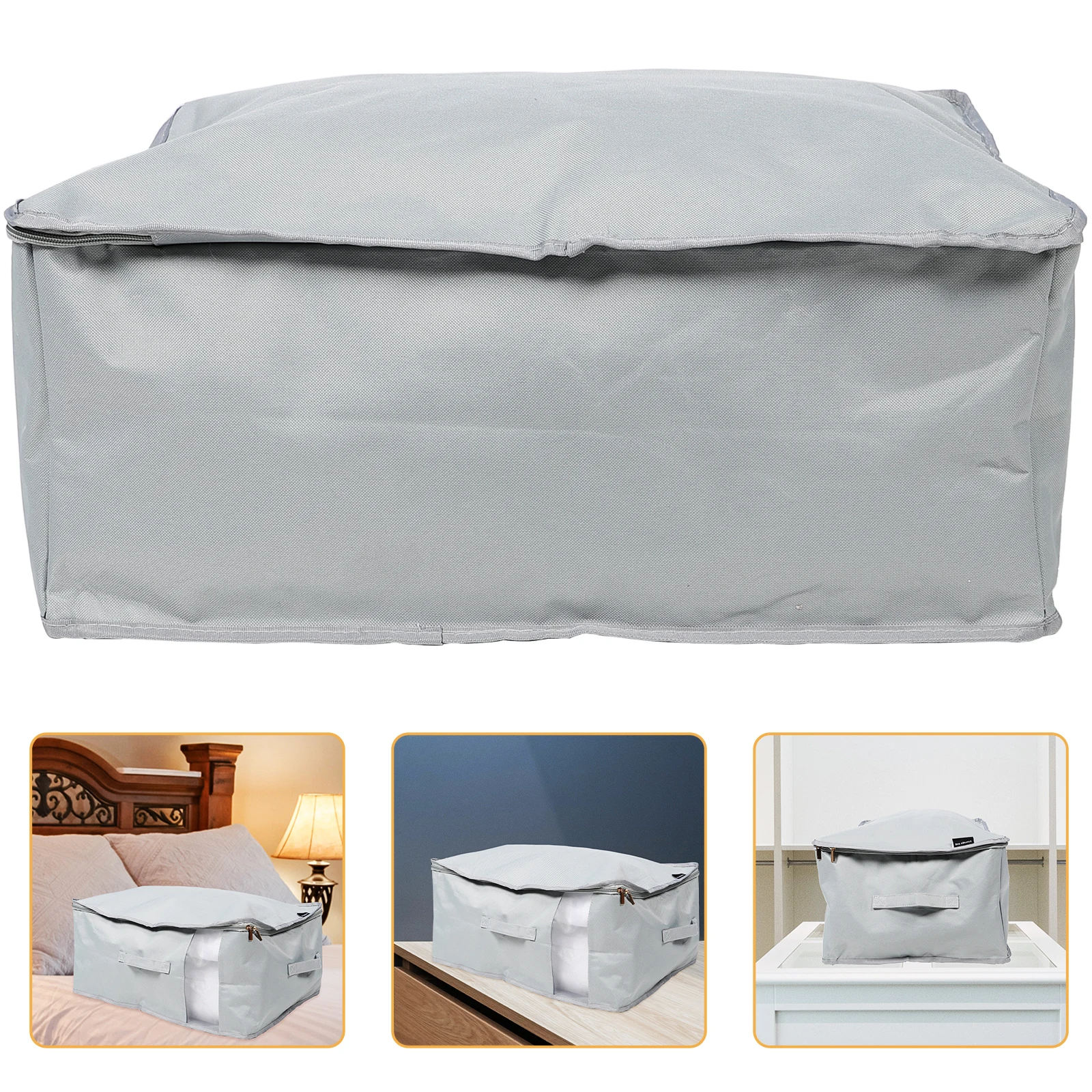 

23.6x15.7x9.8in Underbed Storage Bags Simple Design Rectangular Home Use Under Bed Clothes Storage Organiser Closet Organization