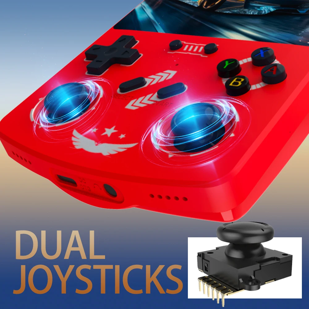 R40XX Handheld Game Console - Linux OS, 4.2-inch IPS, Open Source (ArkOS), 18000+ Games, Portable Retro Player for Christmas