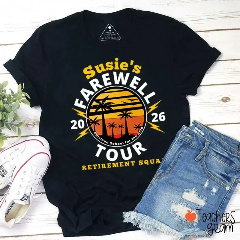 Personalized Teachers Farewell Tour Retirement T-Shirt