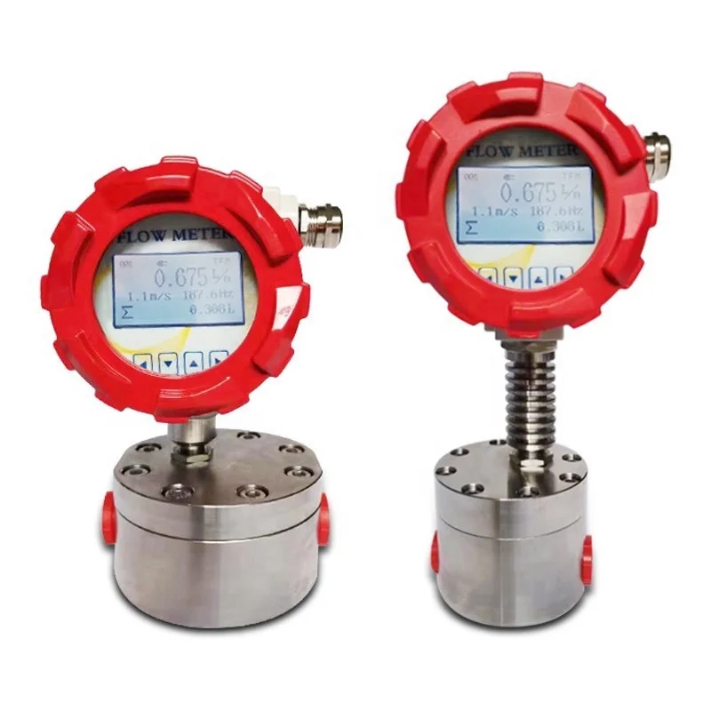 Hot Selling Compact Elliptical Gear Flowmeter Suitable for Various Viscous Media Oval  Oil Flow Meter