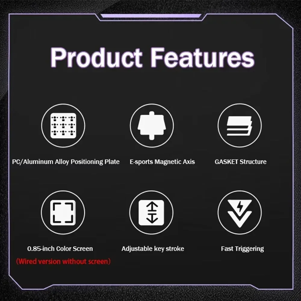 Tri-mode Mechanical Keyboard RGB Backlit Bluetooth Wireless with Knob Screen Display 82 Keys PBT Keycap Hot Swap Gasket Keyboard